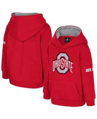 Colosseum - Toddler Scarlet Ohio State Buckeyes Big Logo Volume Fleece Pullover Hoodie