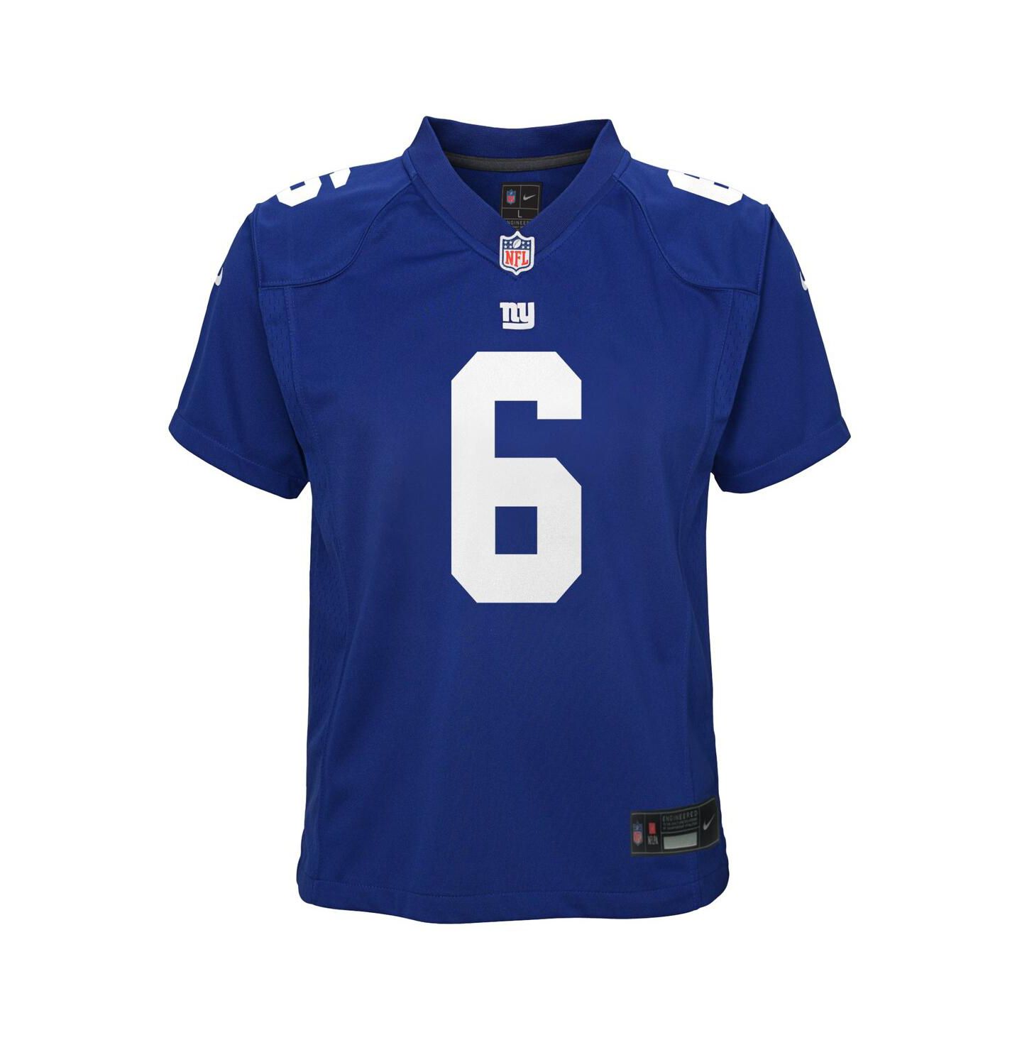 Детское джерси Nike Jaxson Dart New York Giants Team Game, Royal — фото 2