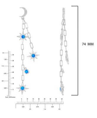 Opal Earrings in Sterling Silver