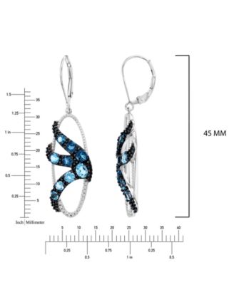 Diamond Drop Earrings (0.09 ct. t.w.) in Sterling Silver