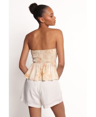 Women's Maia Strapless Top - Floral