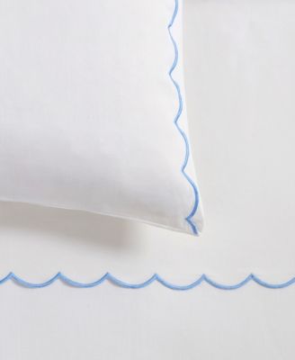 Scallop Cotton 2-Pc. Pillowcase Pair, Standard