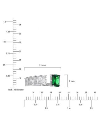 Macy’s Cubic Zirconia Baguette Ring (2.31 ct. t.w.) in Sterling Silver