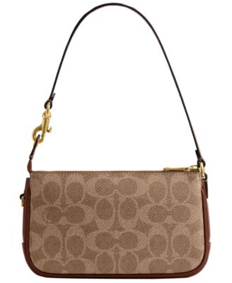 Plaza Mini Signature Canvas Shoulder Bag 18
