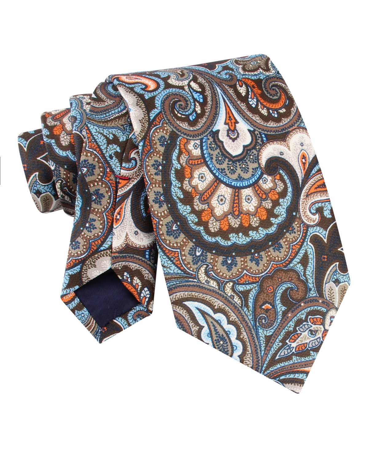 Tommy Hilfiger Men's Paisley Print Tie In Brown