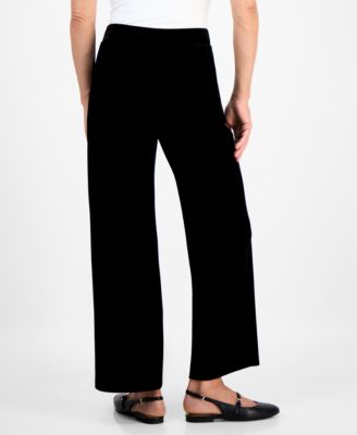 Petite Pull-On High-Rise Velvet Pants, Macy's Exclusive 