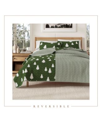 Lodge Microfiber Quilt Set with Shams