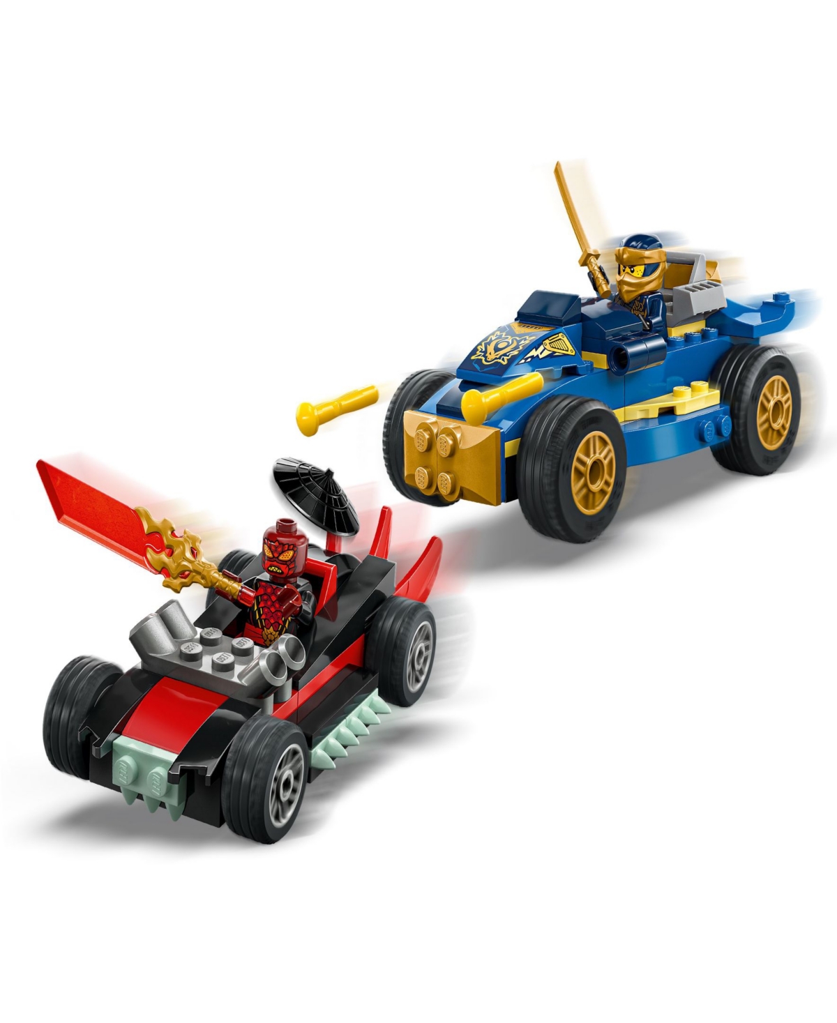 Lego Ninjago Rogue Vs. Drix Race Car Duel 71840, 111 Pieces In Multi