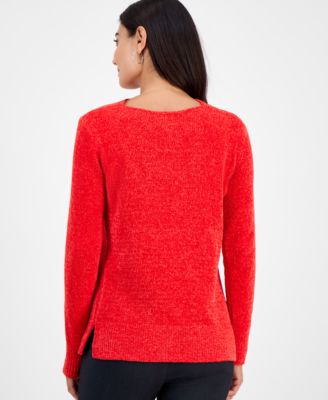 Petite Chenille Cowlneck Sweater, Macy's Exclusive