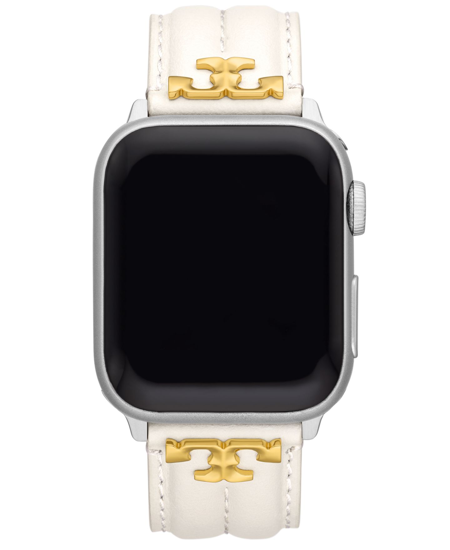 Ремешок Tory Burch кожаный Ivory для Apple Watch 38-45mm — фото 1