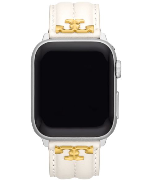 Ремешок Tory Burch кожаный Ivory для Apple Watch 38-45mm