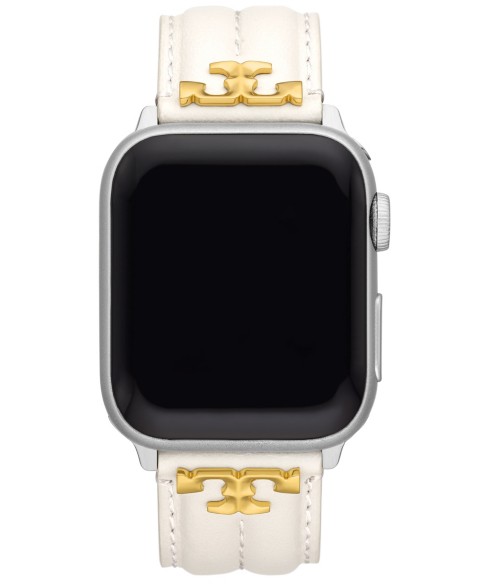 Ремешок Tory Burch кожаный Ivory для Apple Watch 38-45mm