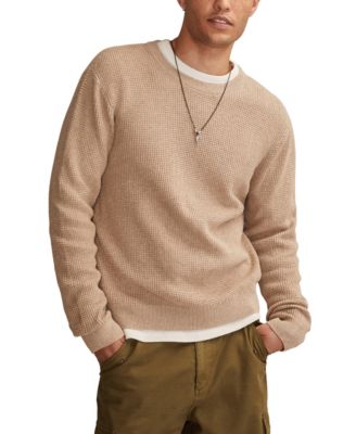 Men's Waffle Crewneck Sweater