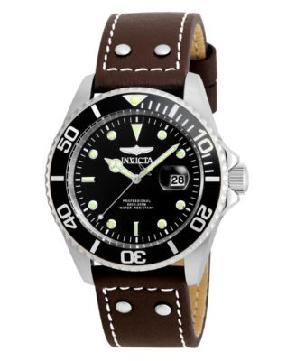 Men's 22069 Pro Diver  Quartz 3 Hand Black Dial Watch