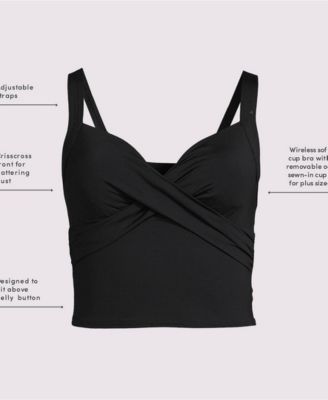 Women's DD-Cup V-Neck Wrap Midkini Top