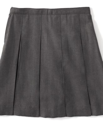 Big Girls Box Pleat Skirt Below the Knee
