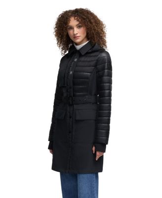 Women's Opal Trench Coat with Quilted Accent