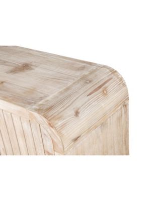 59" Farmhouse Sideboard, Vertical Grain Carving, Adjustable Shelves