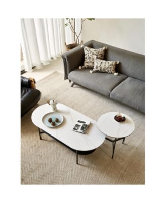 Double Layer Ceramic Coffee Table