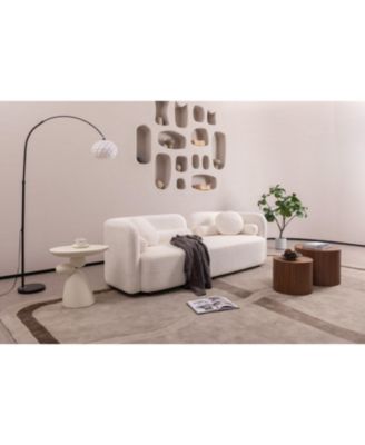 Modern Fiberglass End Table, Minimalist Living Room Decor