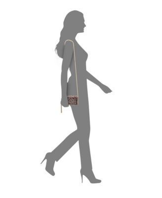 Crystal Ornamented Minaudiere Tassel Lift Lock Clutch