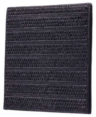 Crystal Embellished Flap Slim Magnetic Snap Clutch