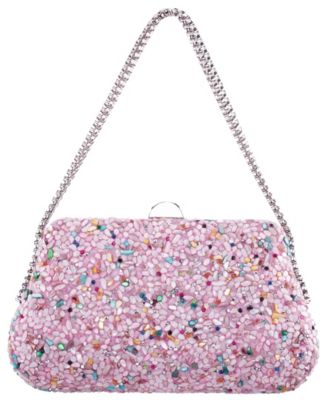 Rock Candy Minaudiere Crystal Lift Lock Clutch