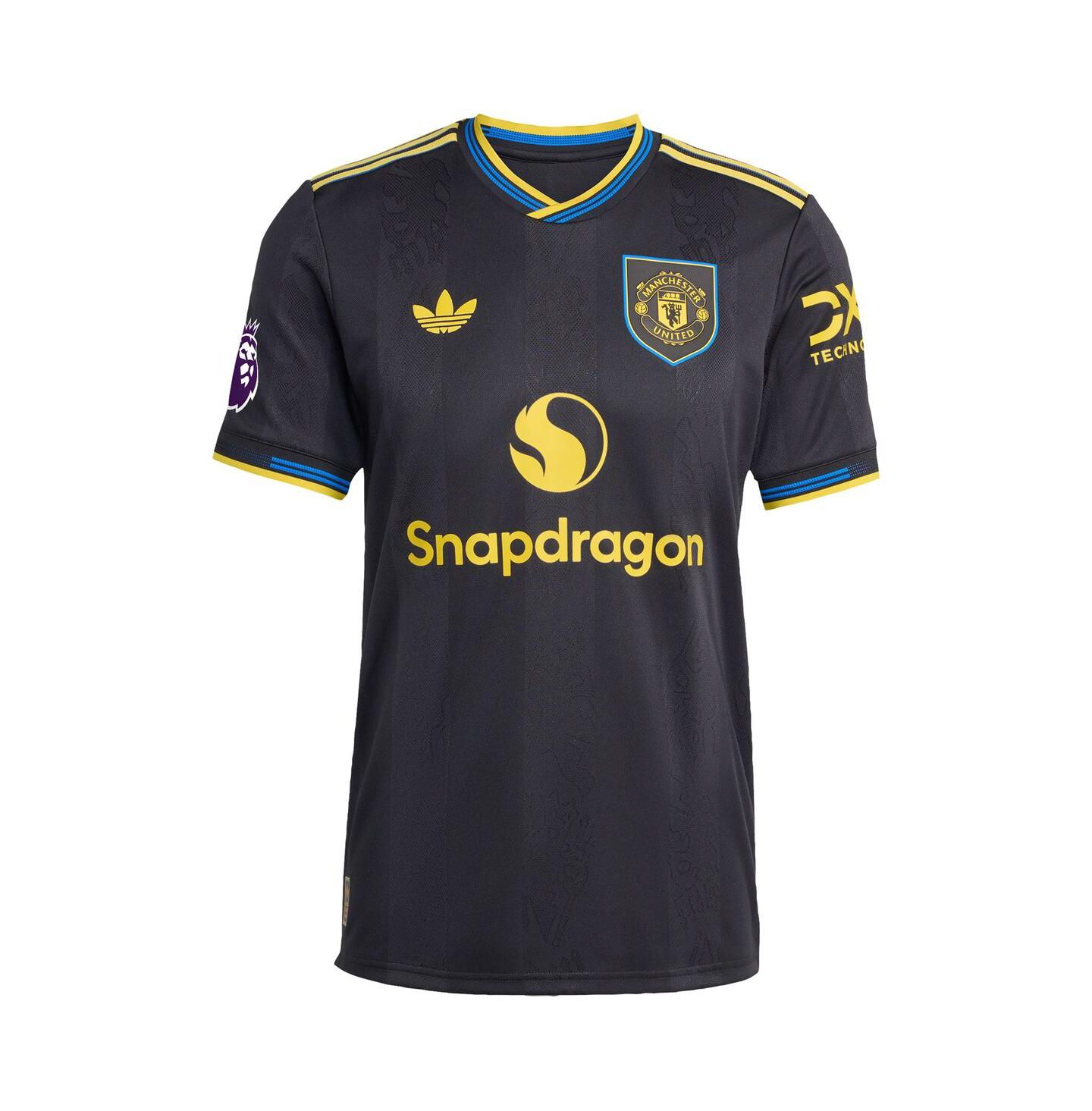 Мужской топ adidas Kobbie Mainoo Black Manchester United 2025/26 Third Authentic Player Jersey — фото 2