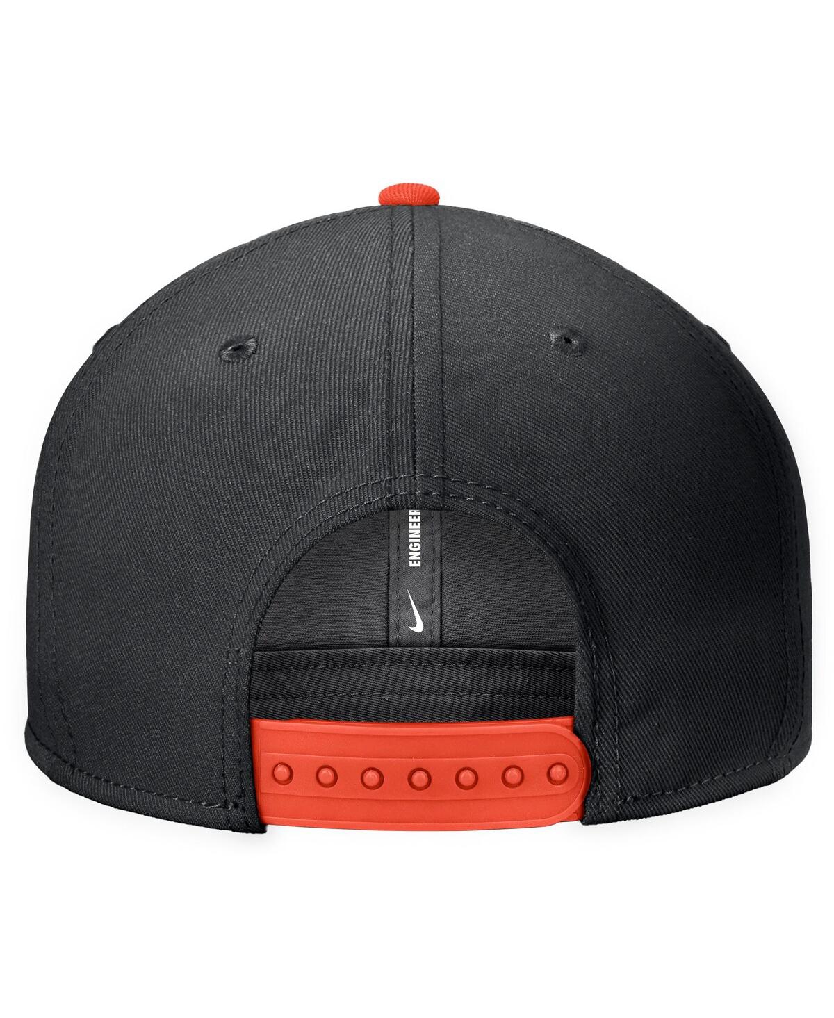 Nike Men's Black Oklahoma State Cowboys Script Pro Dri-fit Snapback Hat In Black