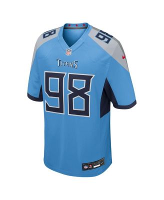 Men's Jeffery Simmons Light Blue Tennessee Titans Team Game Jersey