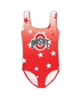 Big Boys and Girls Scarlet Ohio State Buckeyes Dance Leotard