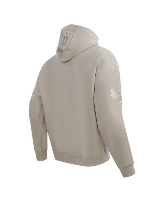 Men's Maxx Crosby Tan Las Vegas Raiders Player Name Number Pullover Hoodie