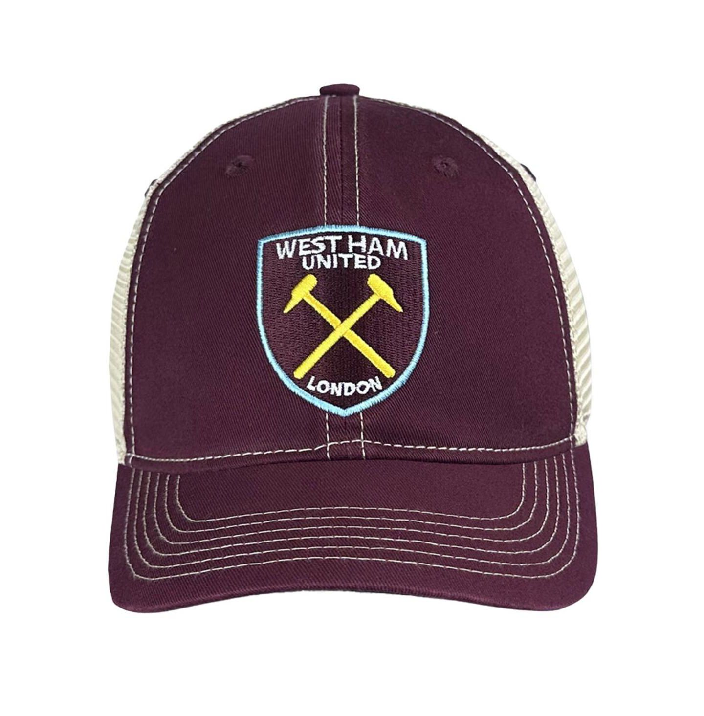 Мужская кепка 1863FC Claret West Ham United Trucker Adjustable Hat — фото 2