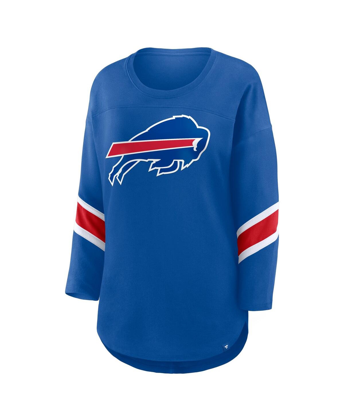 Fanatics Women's Royal Buffalo Bills Redzone 3/4-sleeve T-shirt In Blue