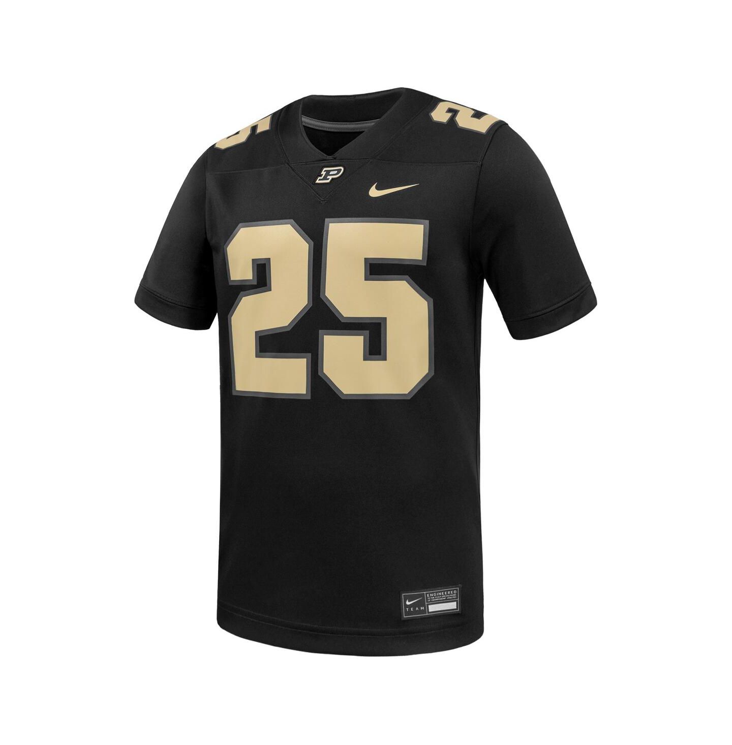 Мужской топ Nike 25 Black Purdue Boilermakers Untouchable Replica Game Jersey — фото 2