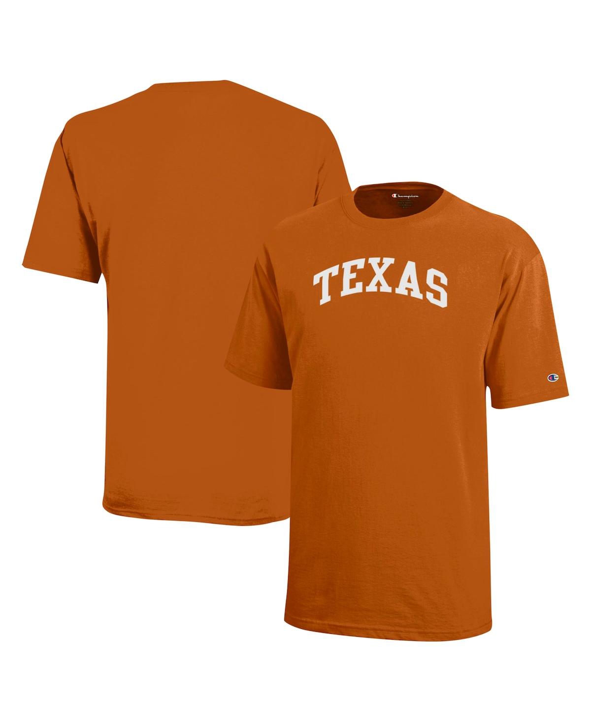 Champion Kids' Big Boys And Girls Texas Orange Texas Longhorns Team Arch T-shirt In Brown