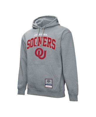 Men's Heather Gray Oklahoma Sooners Classic Arch Pullover Hoodie