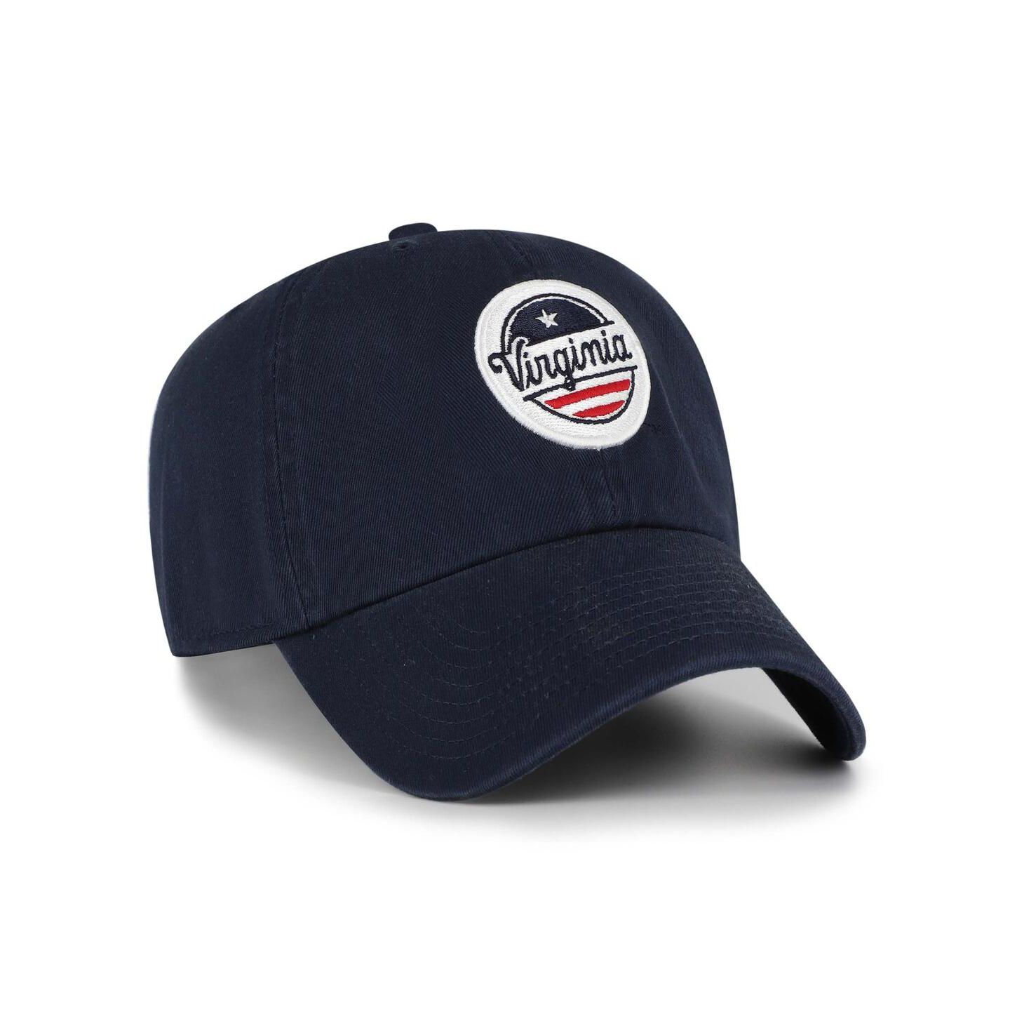 Мужская кепка '47 Brand Navy Virginia Cavaliers Clean Up Adjustable Hat — фото 3