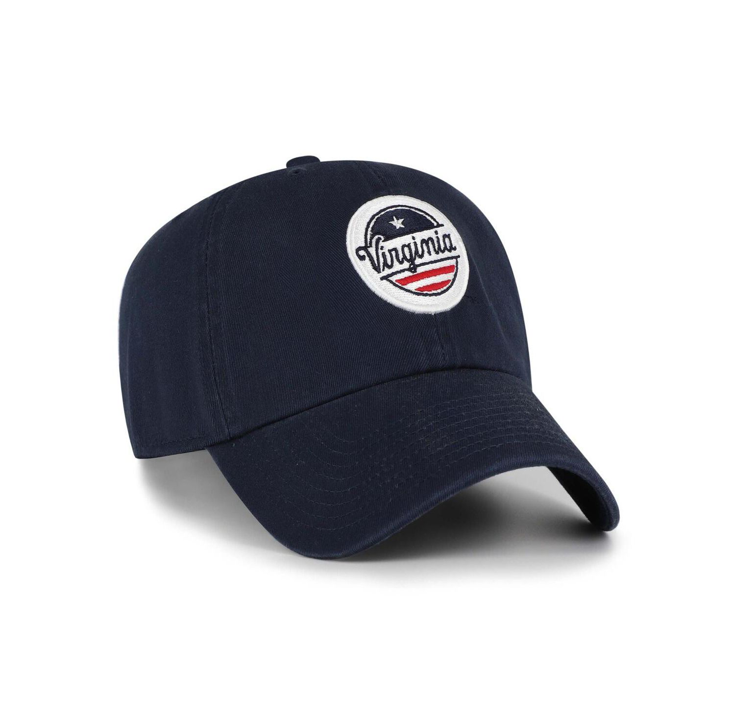 Men's Navy Virginia Cavaliers Clean Up Adjustable Hat