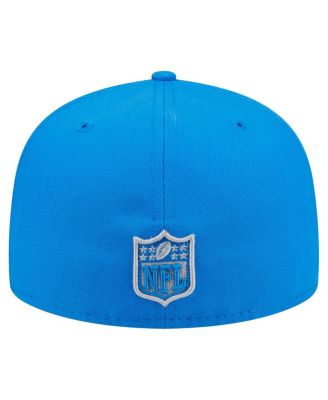 Men's Blue Detroit Lions Oversized 59FIFTY Fitted Hat
