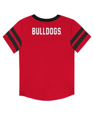 Baby Boys and Girls 2-Piece Red Georgia Bulldogs Team Logo Red Zone Top and Pants Set