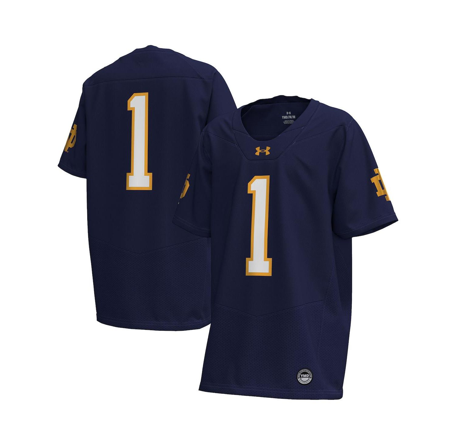 Big Boys and Girls Navy Notre Dame Fighting Irish Replica Football Jersey