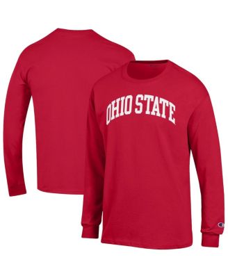 Champion - Men's Scarlet Ohio State Buckeyes Basic Arch Long Sleeve T-Shirt