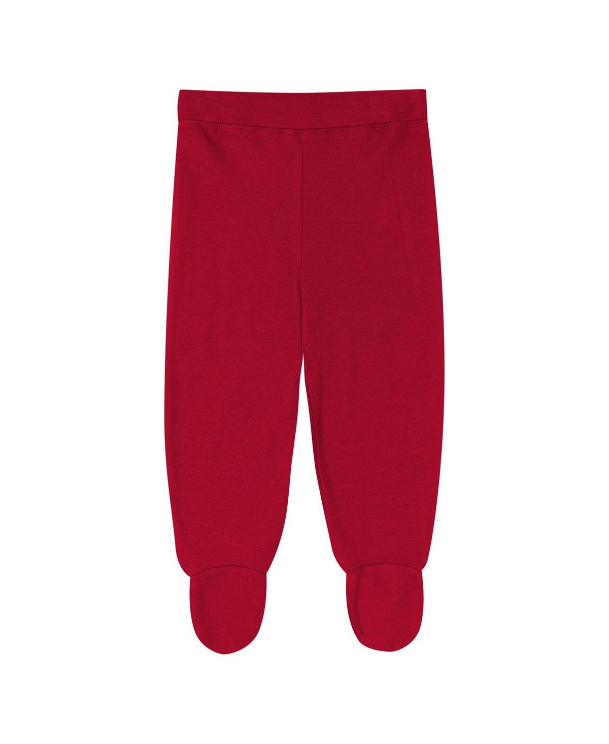Outerstuff Baby Boys And Girlsâ 3-piece Scarlet San Francisco 49ers Little Champ Set In Red