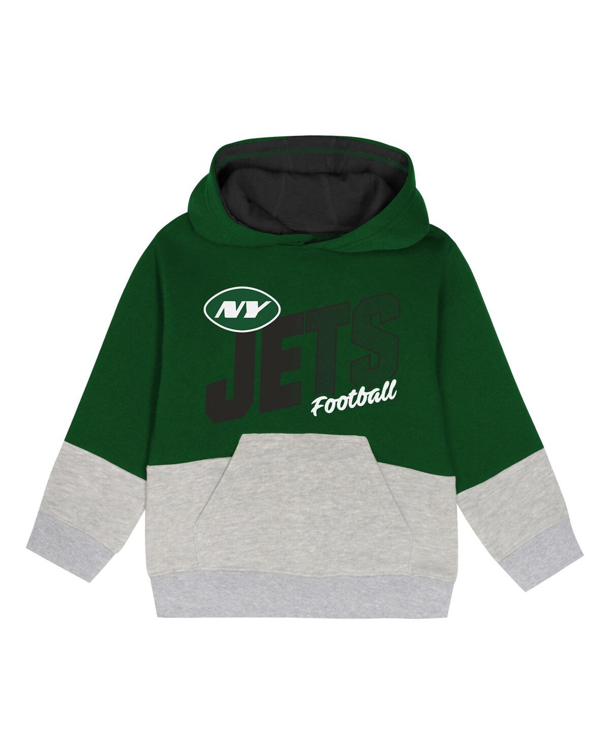 Outerstuff Toddler 2-piece Green New York Jets Lineman Fleece Hoodie And Pants Set In Green