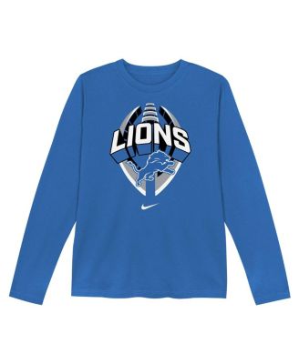 Toddler Blue Detroit Lions Primetime Legend Icon&nbsp;Long Sleeve Performance T-Shirt