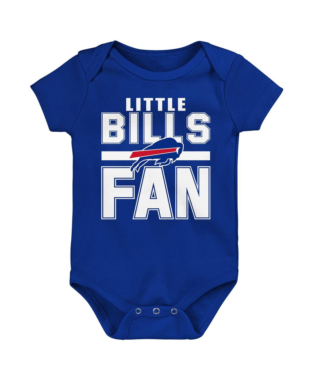 Outerstuff Newborn 3-pack Buffalo Bills Little Tike Bodysuit Set In Multi