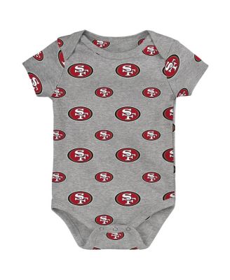 Newborn 3-Pack San Francisco 49ers Little Tike Bodysuit Set