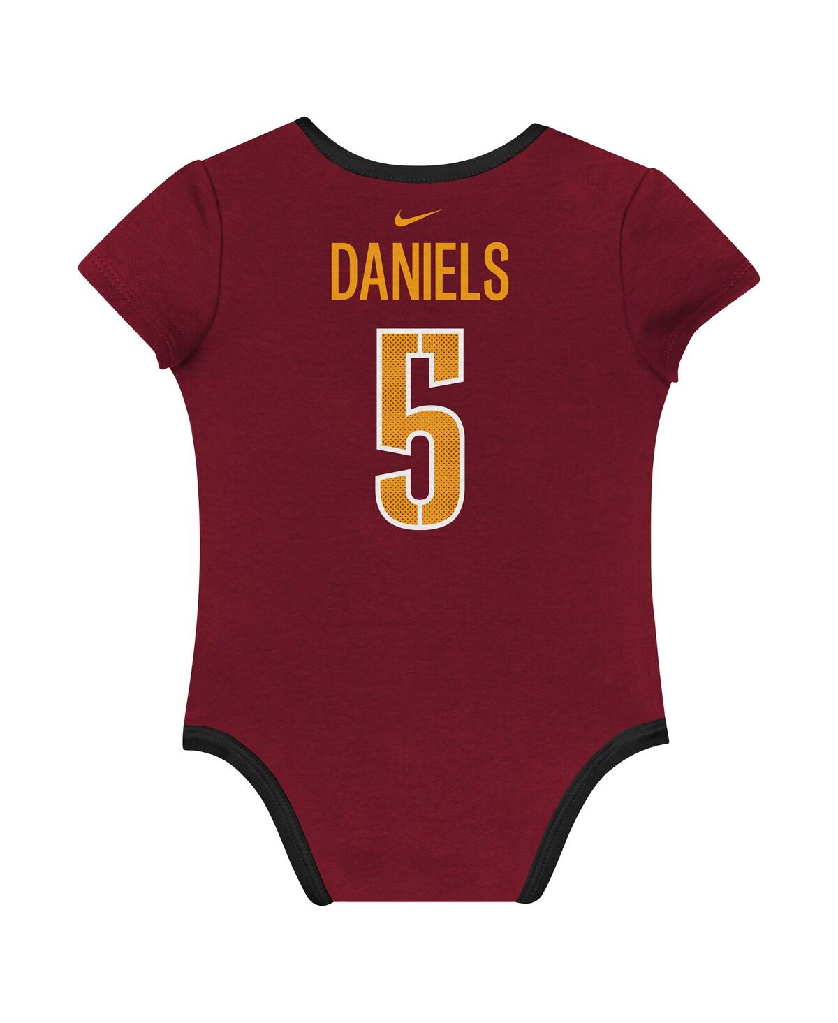 Nike Baby Boys And Girls 3-pack Jayden Daniels Washington Commanders Name Number Bodysuit Set In Multi