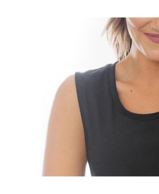 Women's Black Detroit Lions Baby You're a Star Racerback Scoop Neck Tapered Tank Top